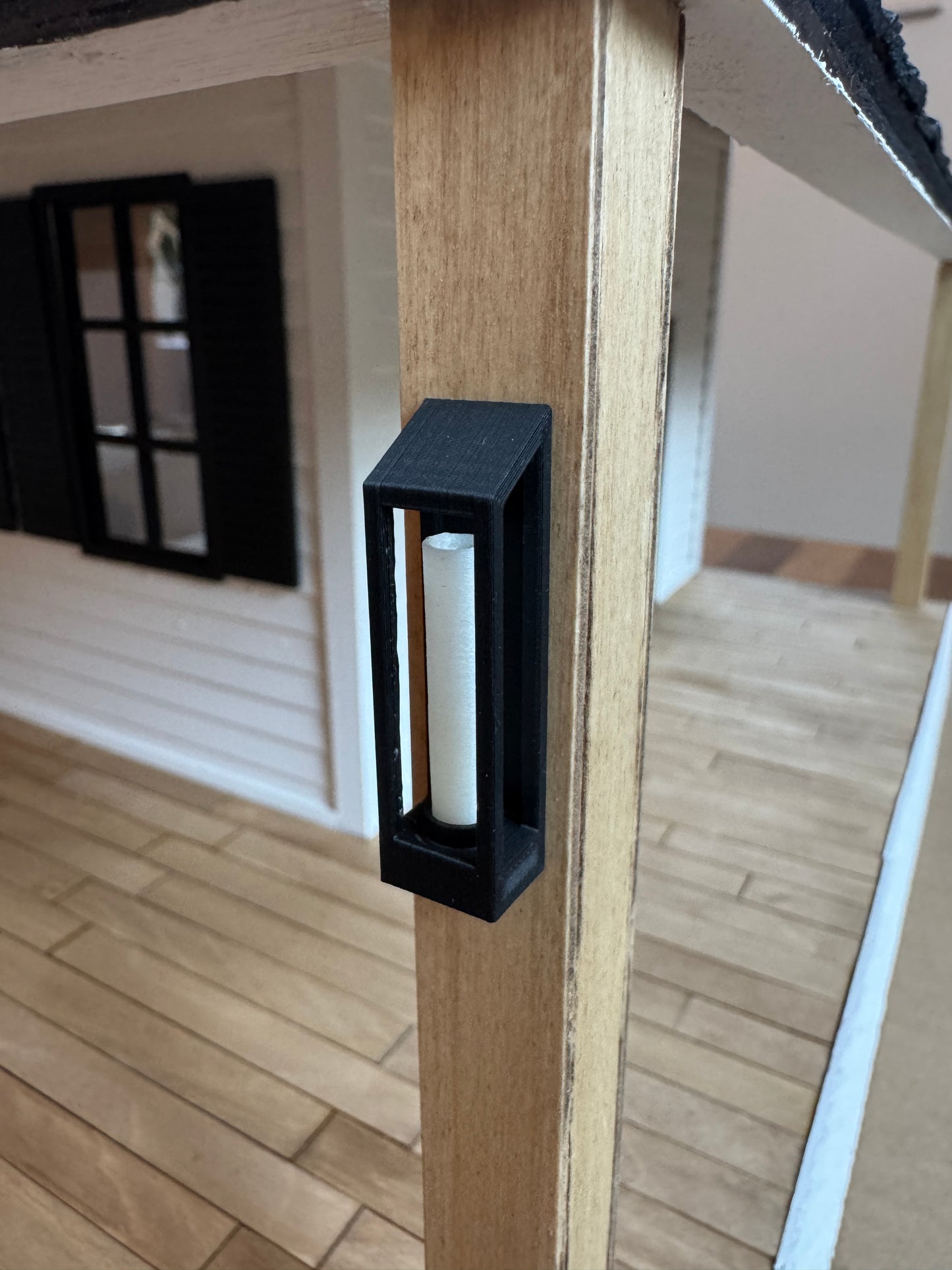Dollhouse Porch Light Sconce – 1:12 Scale Miniature Wall Light