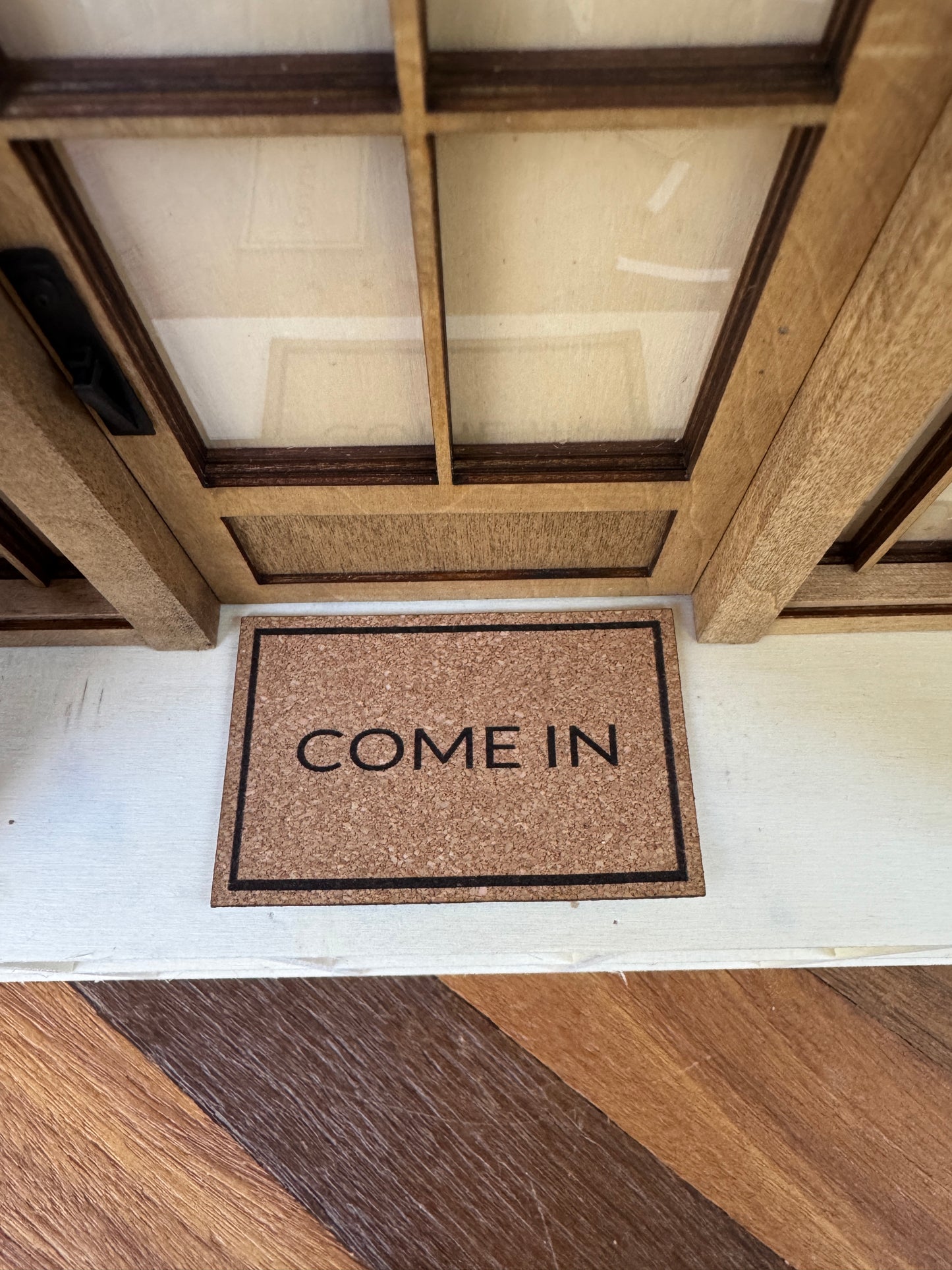 Miniature "Come In" Front Door Mat