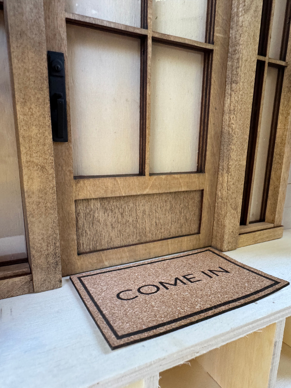 Miniature "Come In" Front Door Mat
