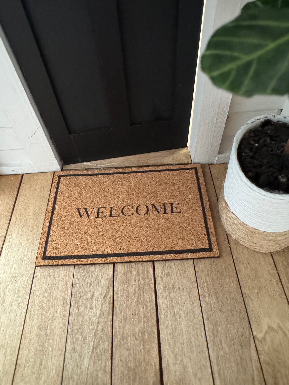 Miniature "Welcome" Front Door Mat