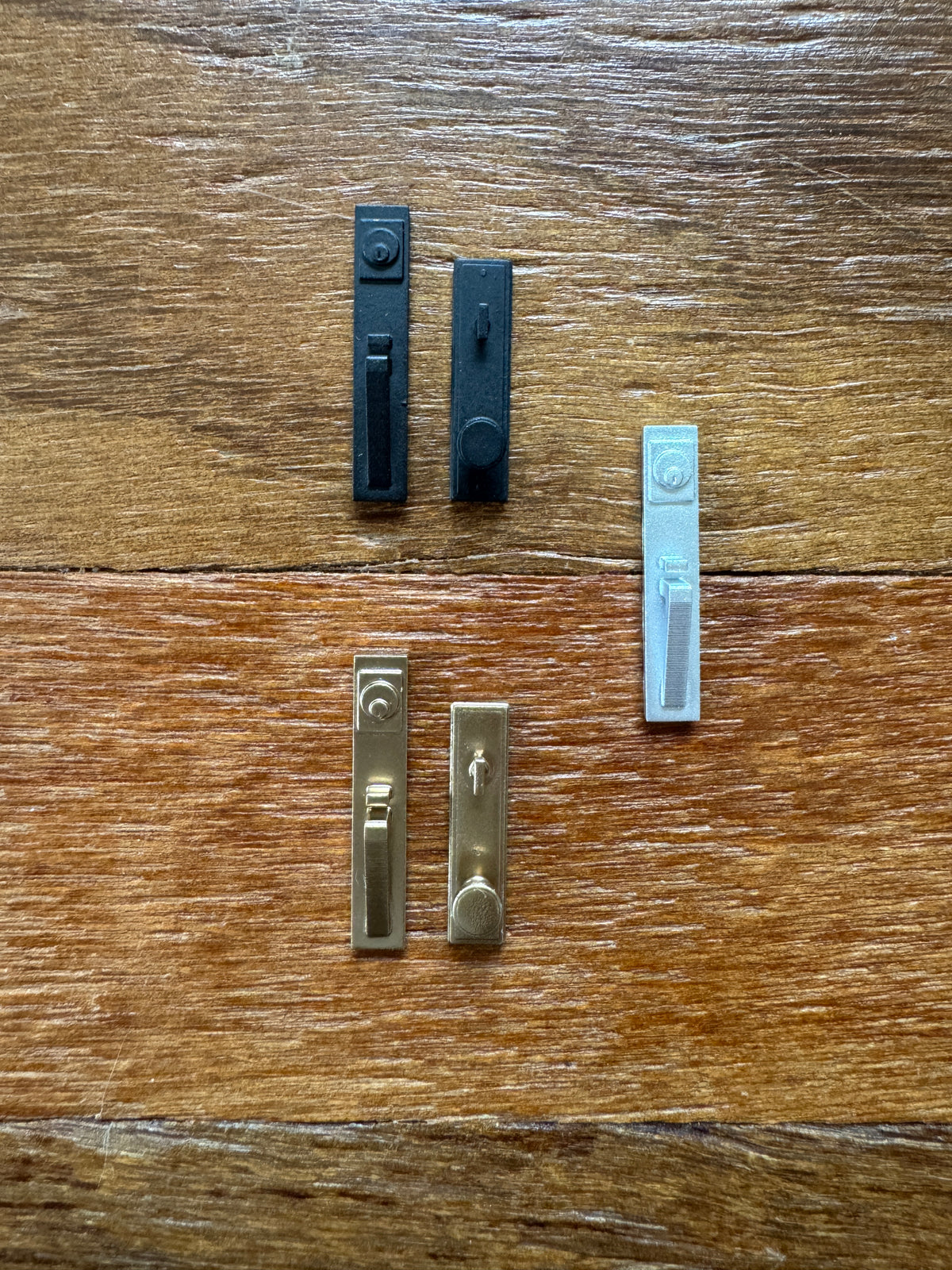 1:12 scale dollhouse front door handle set, miniature hardware